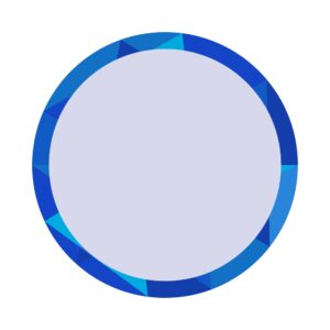 Blue blank circle brochure element design
