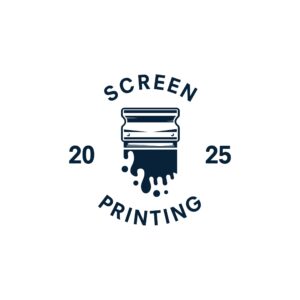 Placeholder product image: screen printing service (orange/blue brand style)